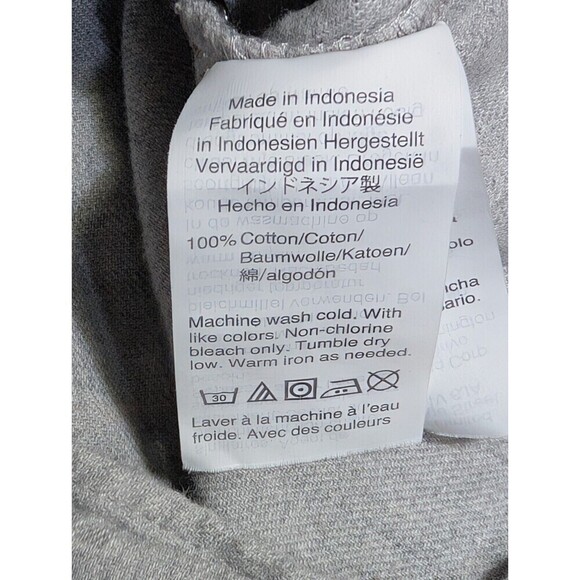 Madewell gray flannel tie-front shirt XS soft cotton button down top J.Crew N93 - Picture 6 of 11